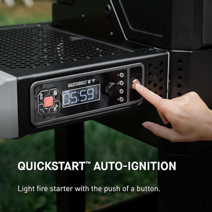 Digital Charcoal Grill And Smoker Black App Control