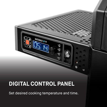 Digital Charcoal Grill And Smoker Black App Control